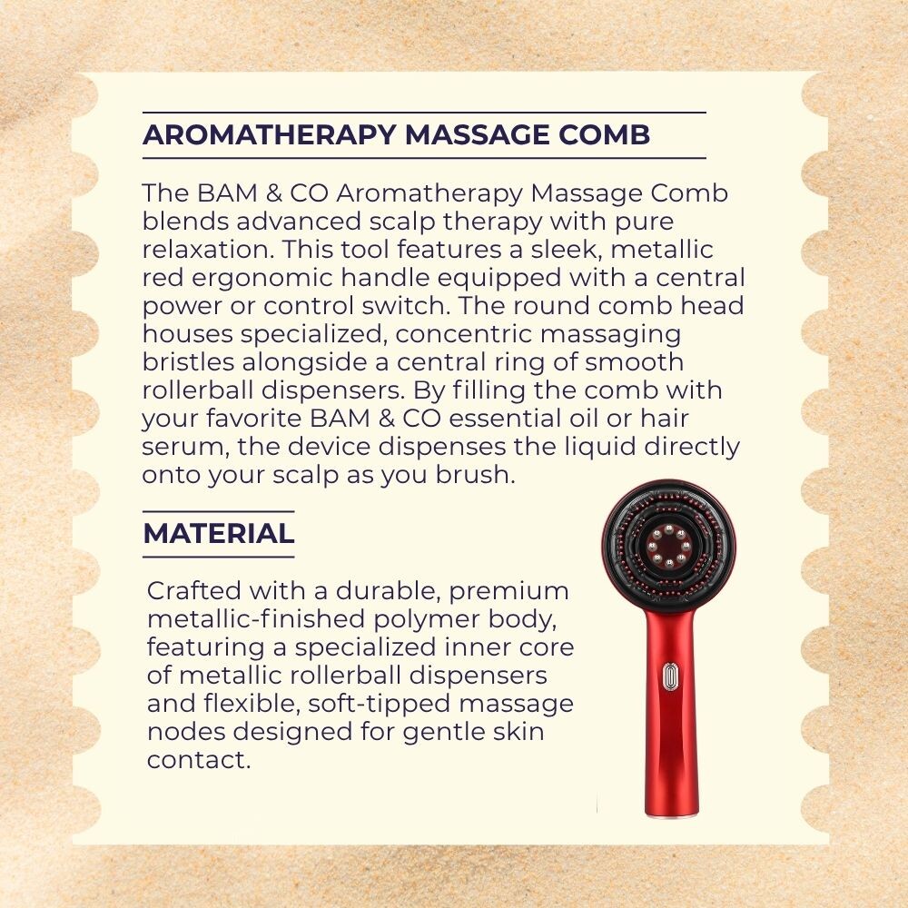 BAM & CO Aromatheraphy Massage Comb